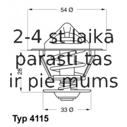 Termostats, Dzesēšanas šķidrums WAHLER 4115.92D