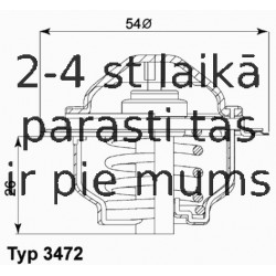 Termostats, Dzesēšanas šķidrums WAHLER 3472.87D