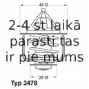 Termostats, Dzesēšanas šķidrums WAHLER 3478.82D