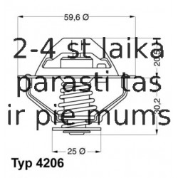 Termostats, Dzesēšanas šķidrums WAHLER 4206.90D