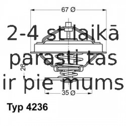 Termostats, Dzesēšanas šķidrums WAHLER 4236.92D