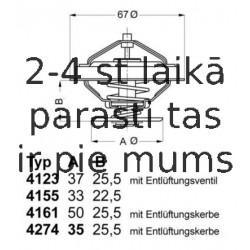 Termostats, Dzesēšanas šķidrums WAHLER 4274.82D