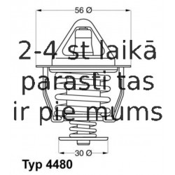 Termostats, Dzesēšanas šķidrums WAHLER 4480.82D