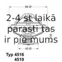 Термостат, охлаждающая жидкость WAHLER 4516.85D