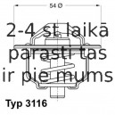 Termostats, Dzesēšanas šķidrums WAHLER 3116.89D