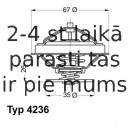 Термостат, охлаждающая жидкость WAHLER 4236.88D