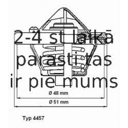 Termostats, Dzesēšanas šķidrums WAHLER 4457.82D